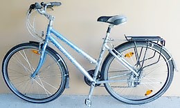 our GIANT ladies bike in Tasmania